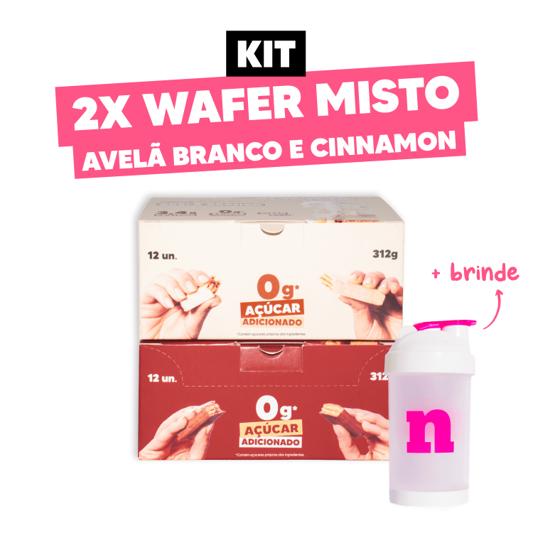 X Wafer Cinnamon Avel Branco Brinde Shakeira