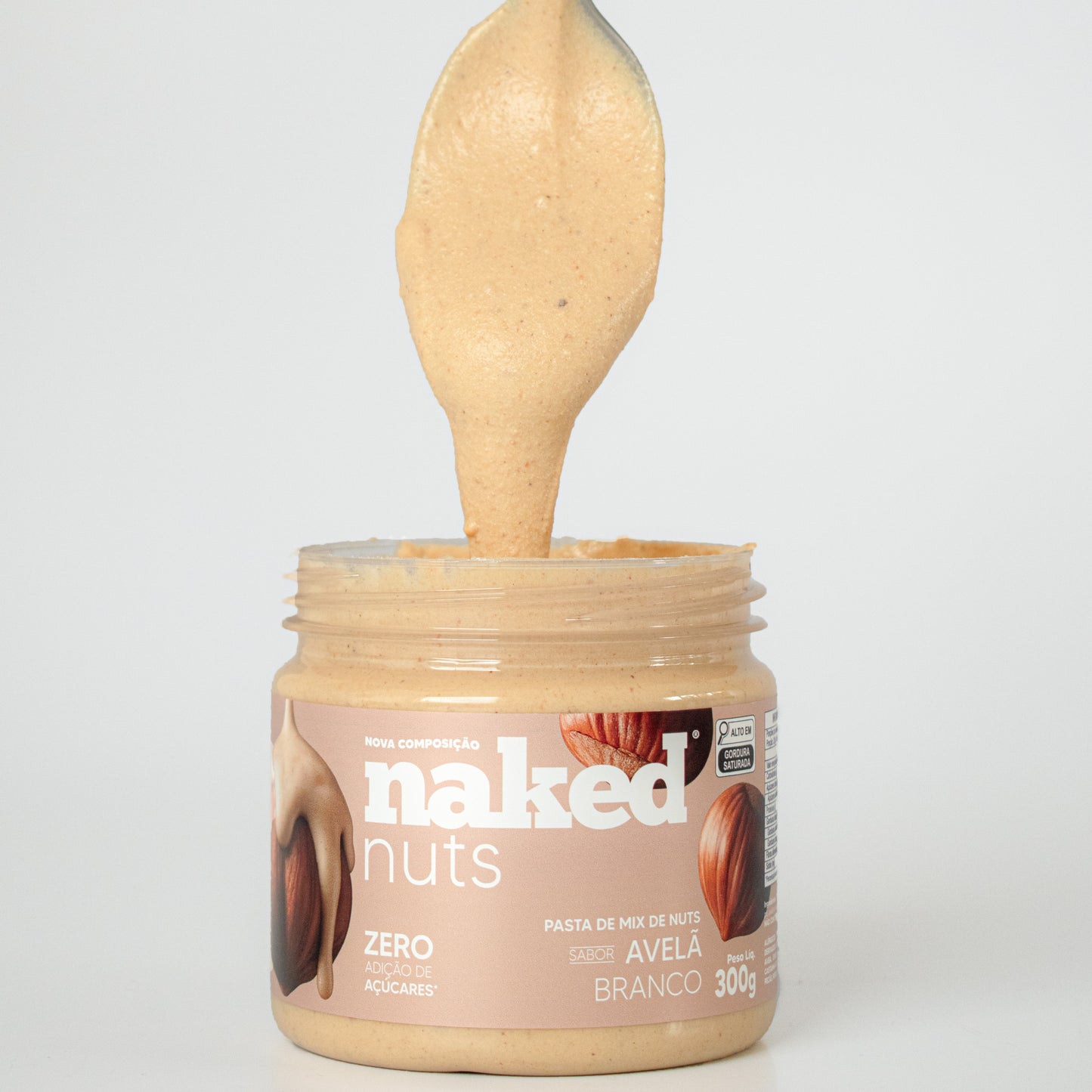 Pasta de Mix de Nuts Sabor Avelã Branco (300g)