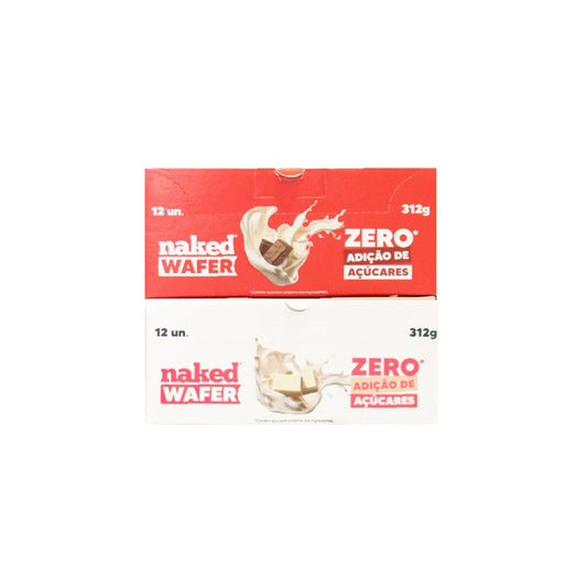 2X Naked Wafer Misto com Leite em Pó