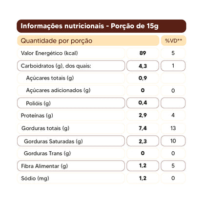 Pasta de Castanha de Caju com Chocolate Belga Crocante (150g)