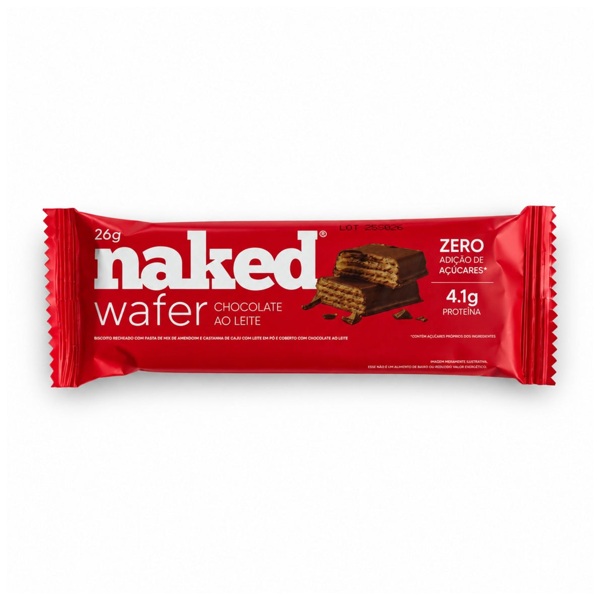 Naked Wafer - Chocolate ao Leite (caixa)