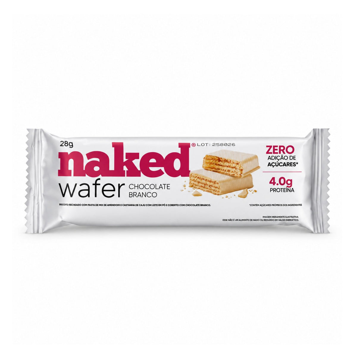 Naked Wafer - Chocolate Branco (caixa)
