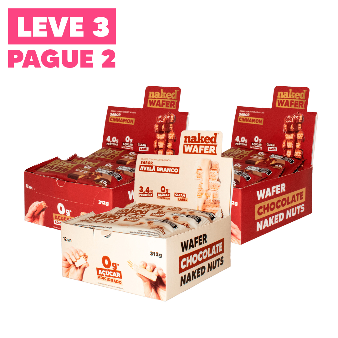 Leve Pague Naked Wafer Cinnamon Cinnamon Avel Branco Caixa